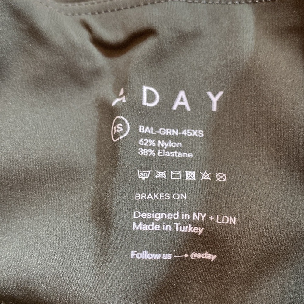 Nwot Aday Green Olive Brakes On High Rise Leggings — image 3 of 8